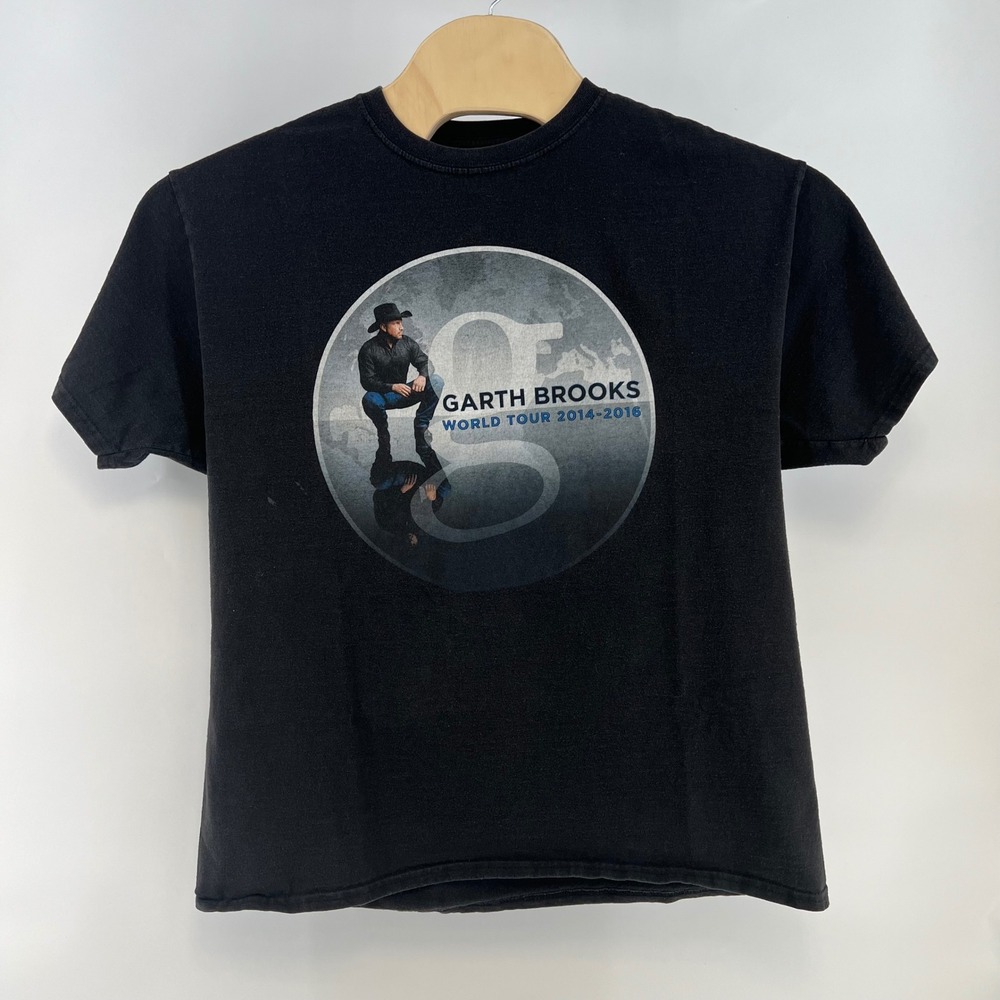 Garth Brooks World Tour 2014 2016 T Shirt Mens XL Hanes Concert Tour Dates